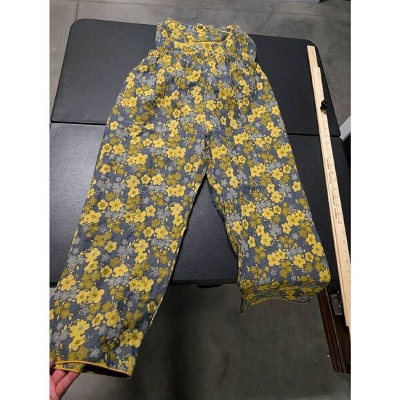 NWT Yellow Flower V-Neck Button Up Loungewear/Pijama Set Women’s XL - Picture 9 of 9